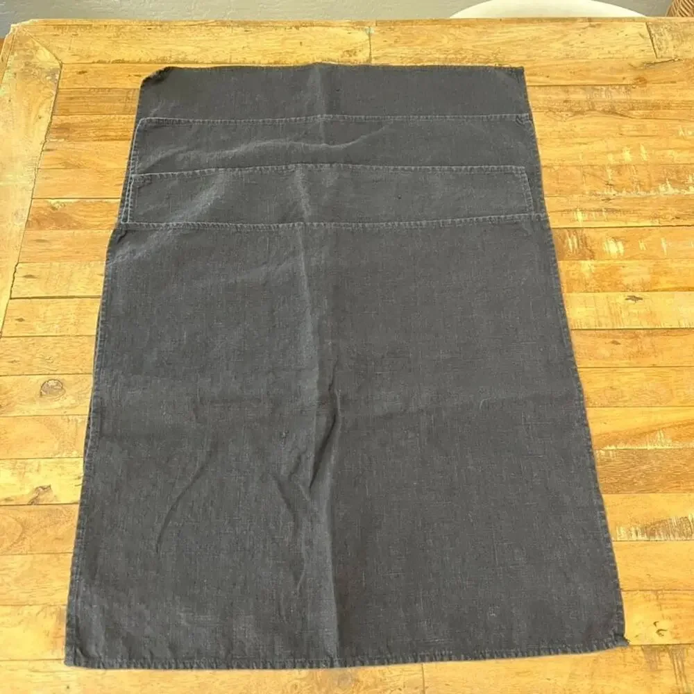 Black Linen Napkins Set of 4 19
